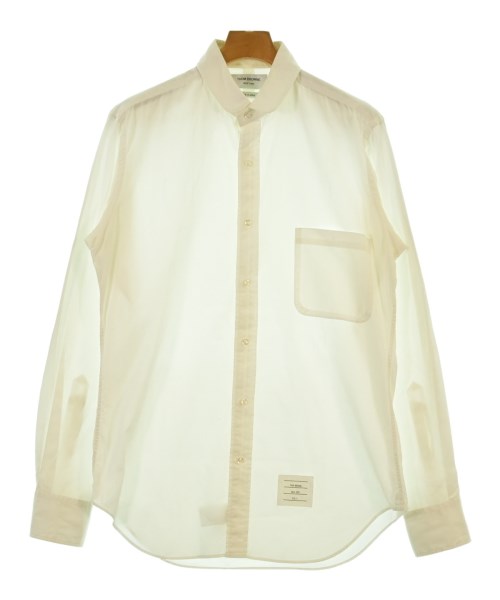 THOM BROWNE トムブラウン カジュアルシャツ メンズ 3(L位) 白 【中古】【古着】