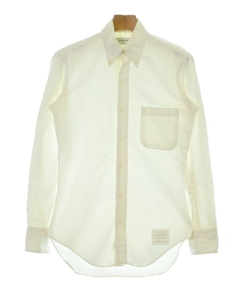THOM BROWNE トムブラウンカジュアルシャツ メンズ 0(XS位) 白【中古】【古着】