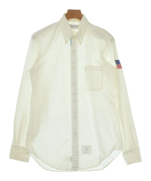 THOM BROWNE トムブラウンカジュアルシャツ メンズ 3(L位) 白【中古】【古着】