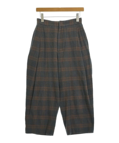 TAKESHI KOSAKA by Y's Pink Label タケシコウサカバイピンクレーベル スラックス レディース 1(XS位) グレーx茶(チェック) 【中古】【古着】