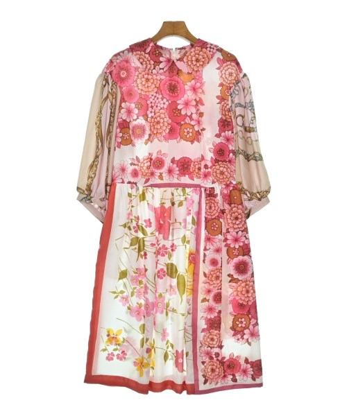 COMME des GARCONS GIRL コムデギャルソンガールワンピース レディース XS サクラ色x白x緑等(花柄)【中古】【古着】