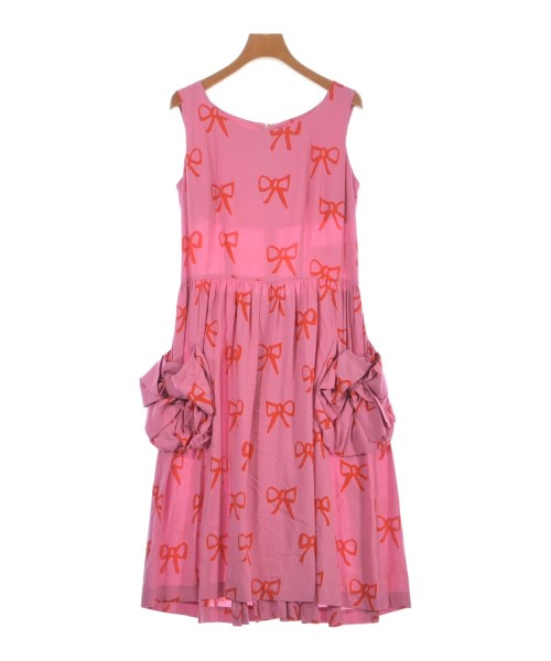 COMME des GARCONS GIRL コムデギャルソンガールワンピース レディース S サクラ色xオレンジ色(総柄)【中古】【古着】