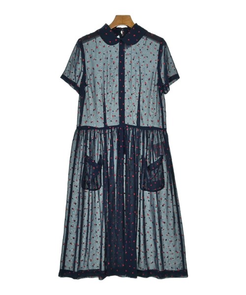 COMME des GARCONS GIRL コムデギャルソンガール ワンピース レディース S 紺x赤(ハート柄) 【中古】【古着】