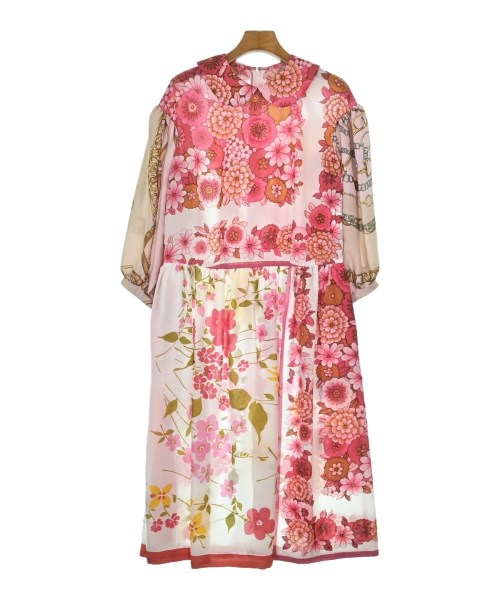 COMME des GARCONS GIRL コムデギャルソンガールワンピース レディース S サクラ色x白x緑等(花柄)【中古】【古着】