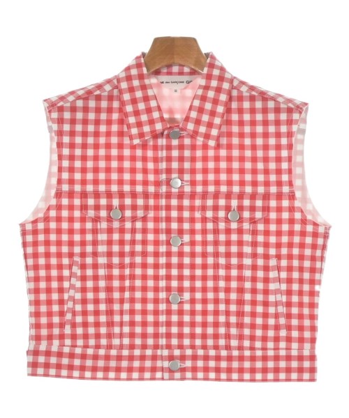 COMME des GARCONS GIRL コムデギャルソンガール カバーオール レディース S 赤x白(チェック) 【中古】【古着】