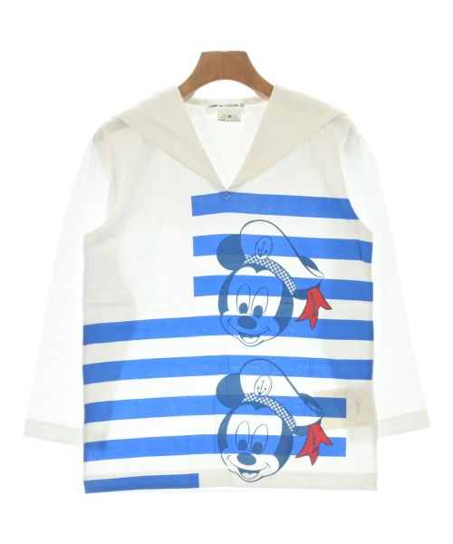 COMME des GARCONS GIRL コムデギャルソンガール Tシャツ・カットソー レディース M 白x青 【中古】【古着】