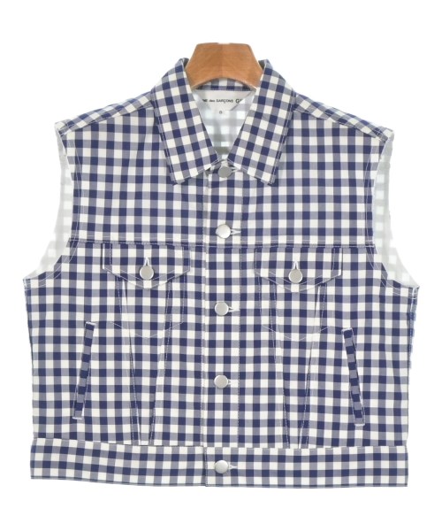 COMME des GARCONS GIRL コムデギャルソンガールカバーオール レディース S 青x白(チェック)【中古】【古着】｜RAGTAG（ブランド古着のラグタグ）