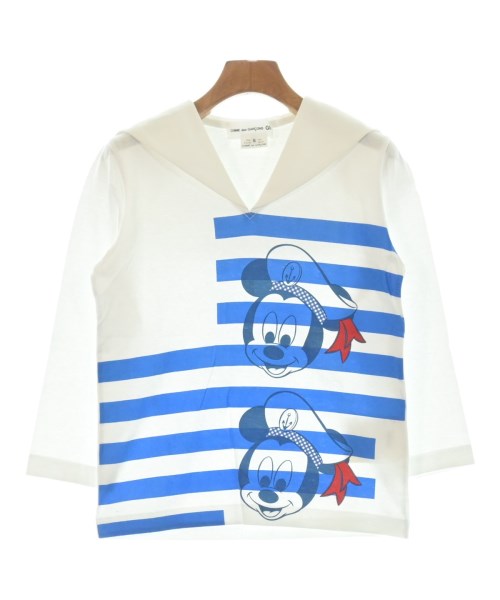 COMME des GARCONS GIRL コムデギャルソンガール Tシャツ・カットソー レディース S 白x青 【中古】【古着】