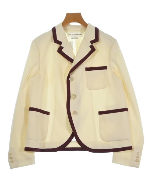COMME des GARCONS GIRL コムデギャルソンガールテーラードジャケット レディース S 象牙色xエンジ【中古】【古着】