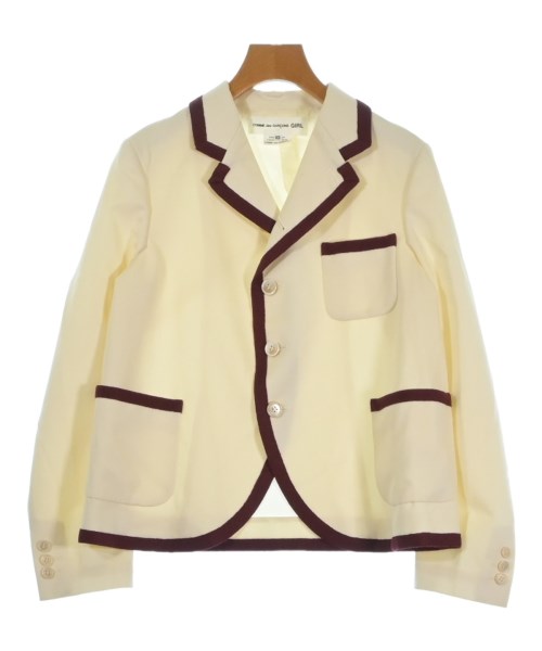 COMME des GARCONS GIRL コムデギャルソンガールテーラードジャケット レディース XS 象牙色xエンジ【中古】【古着】