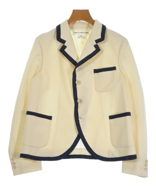 COMME des GARCONS GIRL コムデギャルソンガールテーラードジャケット レディース XS 象牙色x紺【中古】【古着】