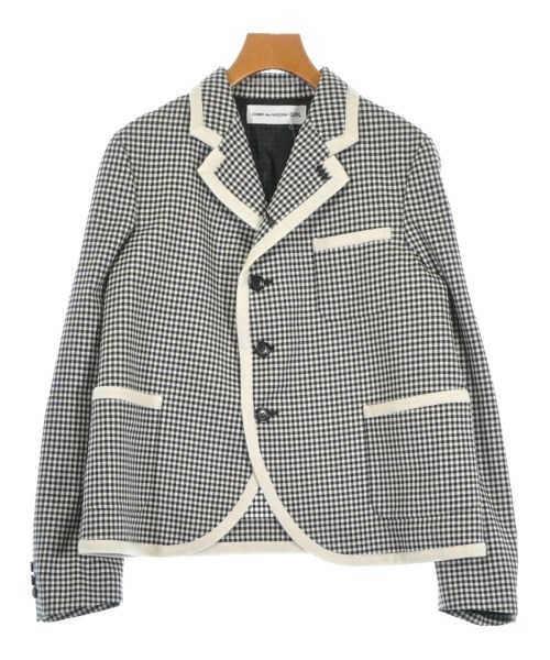 COMME des GARCONS GIRL コムデギャルソンガールジャケット レディース -(XL位) 黒x白(読み合わせる)【中古】【古着】
