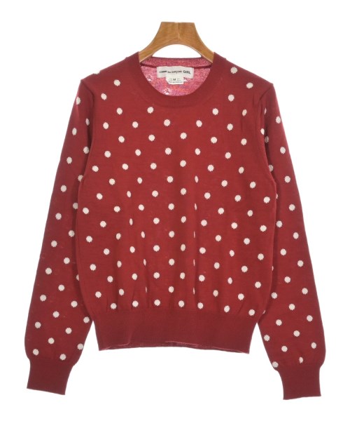 COMME des GARCONS GIRL コムデギャルソンガールニット・セーター レディース M 赤x白(ドット)【中古】【古着】｜RAGTAG（ブランド古着のラグタグ）