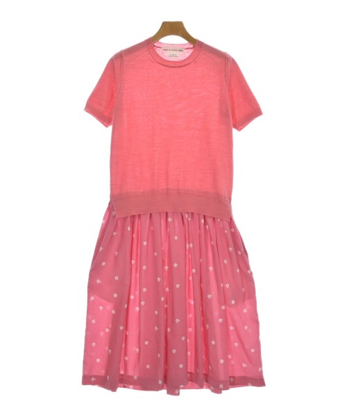 COMME des GARCONS GIRL コムデギャルソンガールワンピース レディース S サクラ色x白【中古】【古着】