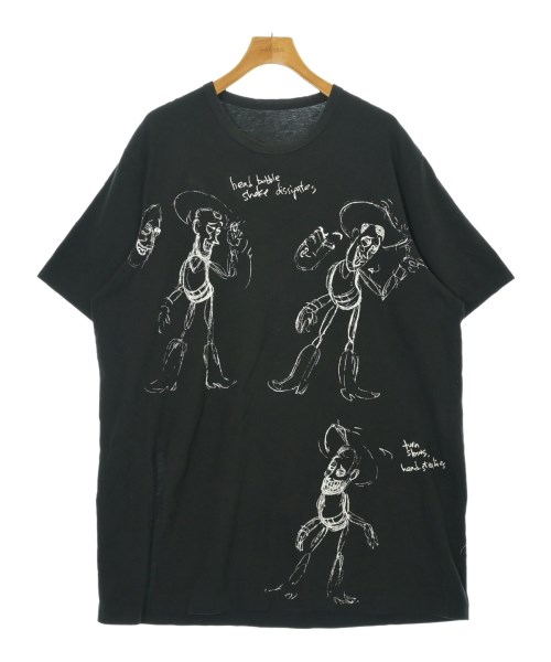 Ground Y 地びた ワイティーシャツ・カットソー メンズ 3(M位) 黒x白(総柄)【中古】【古着】