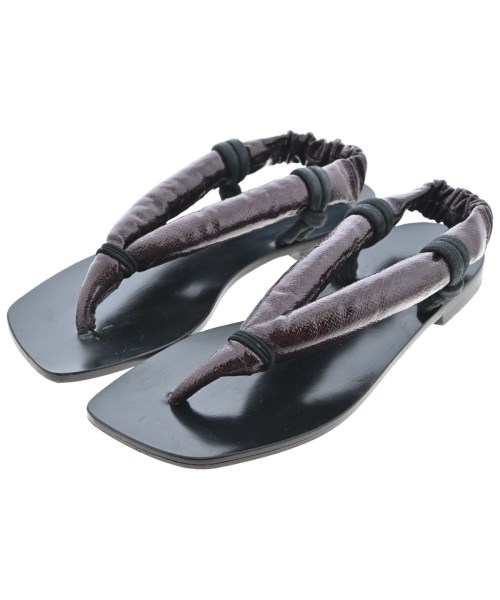 LEMAIRE ルメール サンダル レディース EU38(24.5cm位) エンジ系x黒 【中古】【古着】