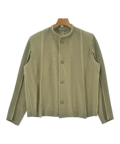 HOMME PLISSE オムプリッセブルゾン（余分の物） メンズ 1(S位) カーキ【中古】【古着】