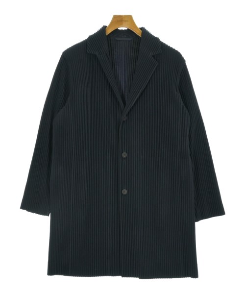 HOMME PLISSE オムプリッセ コート メンズ 1(S位) 紺 【中古】【古着】