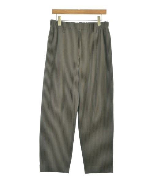 HOMME PLISSE オムプリッセパンツ（余分の物） メンズ 2(M位) 濃灰色薄墨色【中古】【古着】