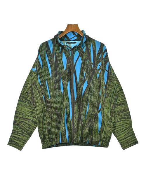 HOMME PLISSE オムプリッセ ブルゾン（その他） メンズ 3(L位) 青x緑x黒(総柄) 【中古】【古着】 39,780円