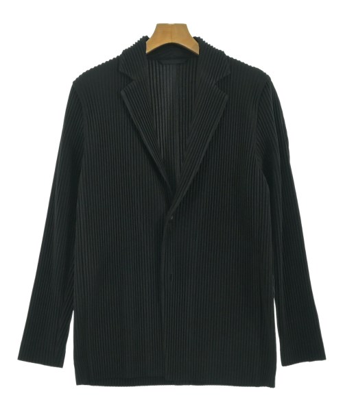 HOMME PLISSE オムプリッセ ジャケット メンズ 3(L位) 黒 【中古】【古着】