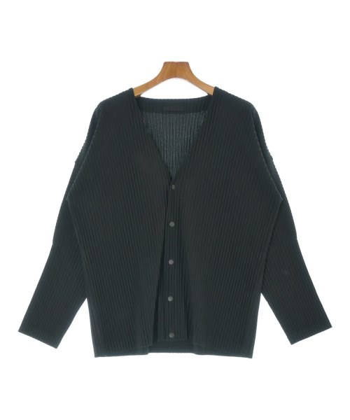 HOMME PLISSE オムプリッセカーディガン メンズ -(XL位) 黒【中古】【古着】