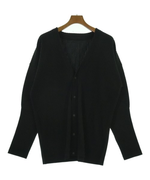 HOMME PLISSE オムプリッセカーディガン メンズ 4(XL位) 黒【中古】【古着】