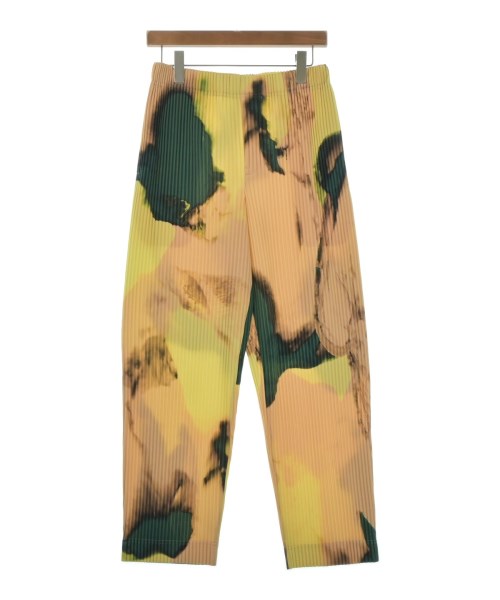 HOMME PLISSE オムプリッセパンツ（余分の物） メンズ 1(S位) 黄xオレンジ色系x緑等(総柄)【中古】【古着】