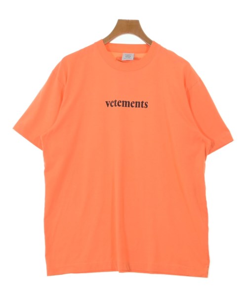 VETEMENTS ヴェトモン Tシャツ・カットソー メンズ M オレンジ 【中古】【古着】