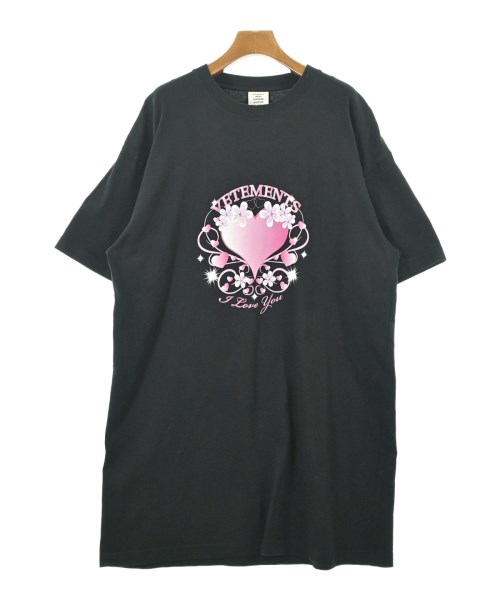 VETEMENTS ヴェトモンTシャツ・カットソー レディース XS 黒【中古】【古着】｜RAGTAG（ブランド古着のラグタグ）