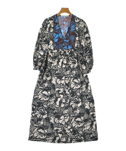 TELA テラ衣装 レディース 40(M位) 黒xベージュx茶等(総柄)【中古】【古着】