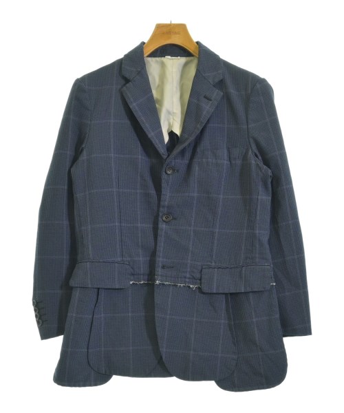 COMME des GARCONS HOMME DEUX コムデギャルソンオムドゥ テーラードジャケット メンズ S 紺系x黒系x黄系(チェック) 【中古】【古着】