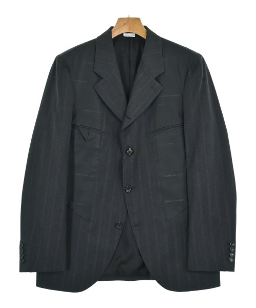 COMME des GARCONS HOMME DEUX コムデギャルソンオムドゥ カジュアルジャケット メンズ M グレー(ストライプ) 【中古】【古着】