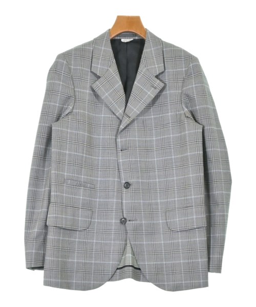 COMME des GARCONS HOMME DEUX コムデギャルソンオムドゥテーラードジャケット メンズ S グレーx黒x青等(チェック)【中古】【古着】