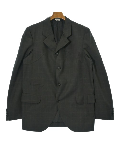COMME des GARCONS HOMME DEUX コムデギャルソンオムドゥ カジュアルジャケット メンズ XL 黒x茶(チェック) 【中古】【古着】