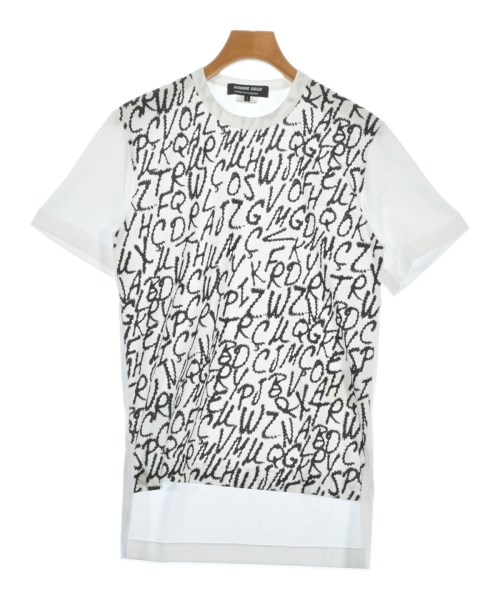 COMME des GARCONS HOMME DEUX コムデギャルソンオムドゥTシャツ・カットソー メンズ S 白x黒(総柄)【中古】【古着】|RAGTAG(ブランド古着のラグタグ)