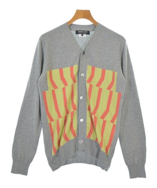 COMME des GARCONS HOMME DEUX コムデギャルソンオムドゥカーディガン メンズ M 薄墨色xオレンジ色x黄(総柄)【中古】【古着】