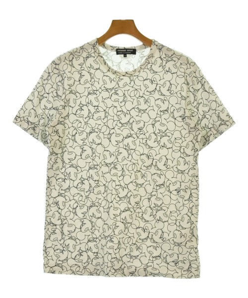 COMME des GARCONS HOMME DEUX コムデギャルソンオムドゥプルオーバー・カットソー メンズ M 白x黒(総柄)【中古】【古着】