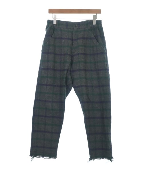 COMME des GARCONS HOMME DEUX コムデギャルソンオムドゥパンツ（余分の物） メンズ S 薄墨色x緑x紫(読み合わせる)【中古】【古着】