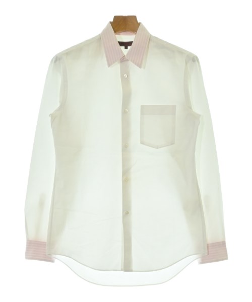 COMME des GARCONS HOMME DEUX コムデギャルソンオムドゥカジュアルシャツ メンズ S 白xサクラ色【中古】【古着】