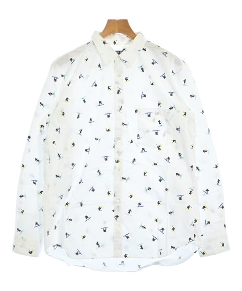COMME des GARCONS HOMME DEUX コムデギャルソンオムドゥカジュアルシャツ メンズ XL 白x黒x黄緑等(総柄)【中古】【古着】