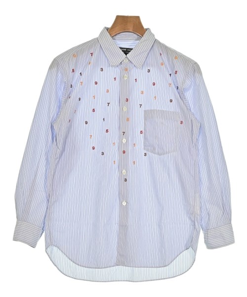 COMME des GARCONS HOMME DEUX コムデギャルソンオムドゥカジュアルシャツ メンズ XS 水色x白(縞模様)【中古】【古着】