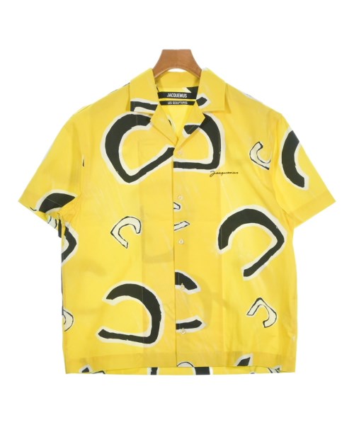 JACQUEMUS ジャックムスカジュアルシャツ メンズ 46(M位) 黄x白x黒(総柄)【中古】【古着】