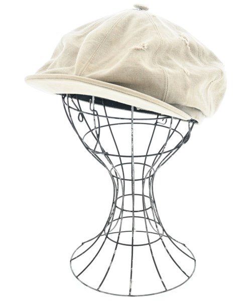 GREG LAUREN グレッグローレン キャスケット メンズ - ベージュ 【中古】【古着】