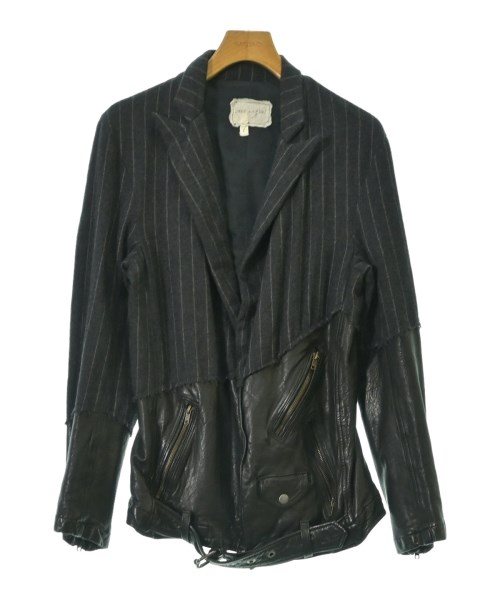 GREG LAUREN グレッグローレンジャケット メンズ 1(S位) グレー系(ストライプ)【中古】【古着】