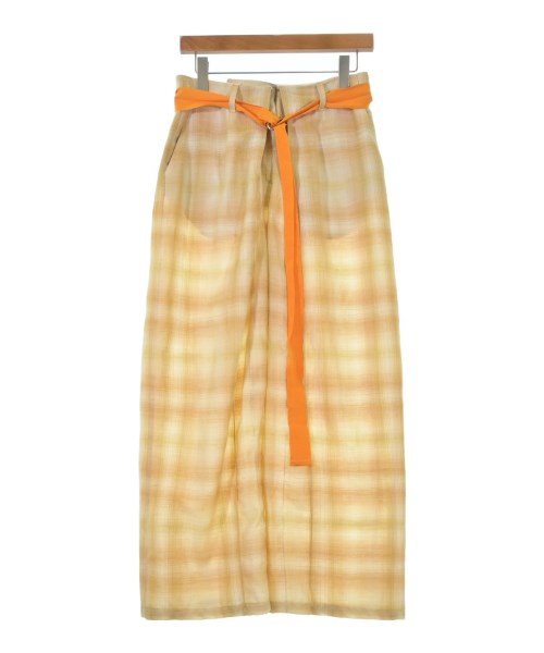 AALTO アールト パンツ（その他） レディース 34(XXS位) ベージュ(チェック) 【中古】【古着】