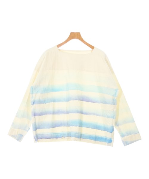 TOOGOOD トゥーグッド カジュアルシャツ メンズ L アイボリーx青系(ボーダー) 【中古】【古着】
