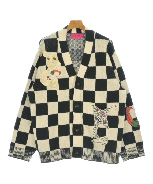 The Elder Statesman ジエルダーステイツマンカーディガン メンズ M 白x黒(チェック)【中古】【古着】|RAGTAG(ブランド古着のラグタグ)