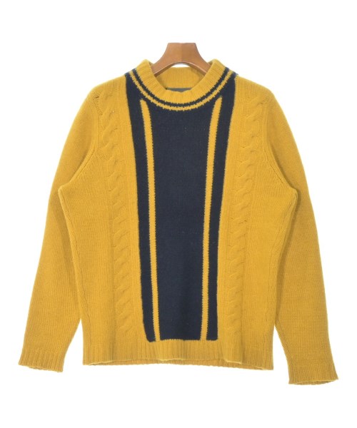 The Elder Statesman ジエルダーステイツマンニット・セーター メンズ S 黄x黒【中古】【古着】