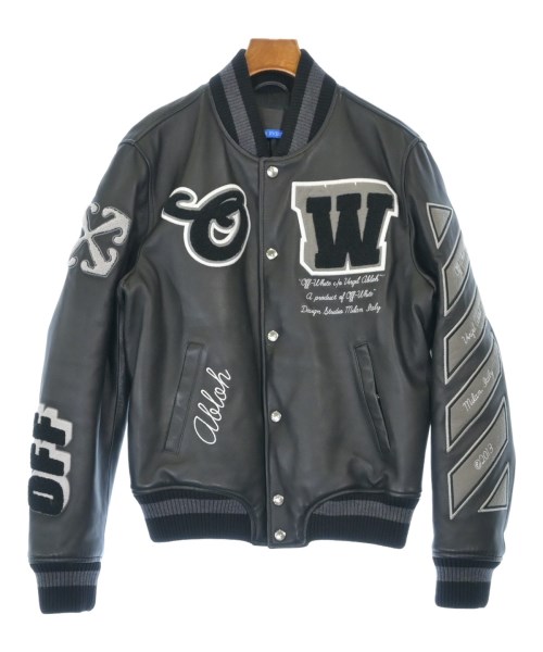 楽天市場】【完売】オフホワイト OFF-WHITE メンズ LEATHER VARSITY
